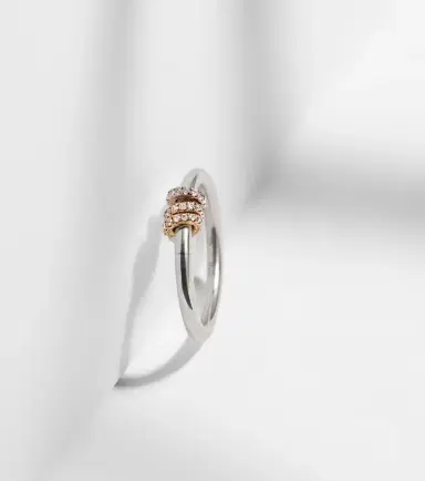 Spinelli Kilcollin Sirius sterling silver and 18kt gold ring with diamonds | Thumbnail 4