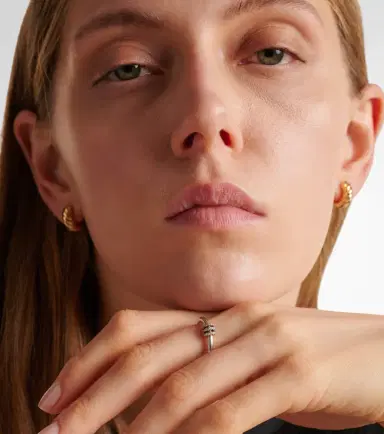 Spinelli Kilcollin Sirius sterling silver and 18kt gold ring with diamonds | Thumbnail 5