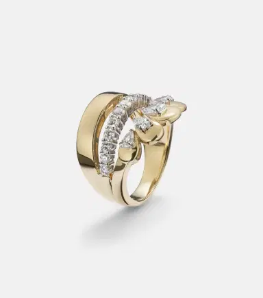 YEPREM 18kt gold ring with diamonds | Thumbnail 3 YEPREM 18kt gold ring with diamonds | Thumbnail 3