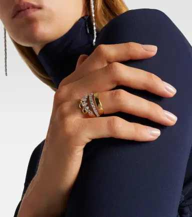 YEPREM 18kt gold ring with diamonds | Thumbnail 4 YEPREM 18kt gold ring with diamonds | Thumbnail 4