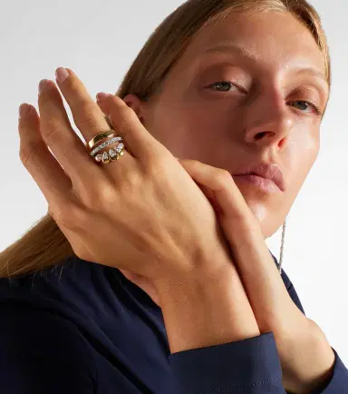 YEPREM 18kt gold ring with diamonds | Thumbnail 5 YEPREM 18kt gold ring with diamonds | Thumbnail 5