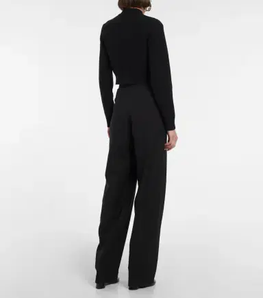 Alaïa Alaïa Cropped virgin wool turtleneck sweater | Thumbnail 3