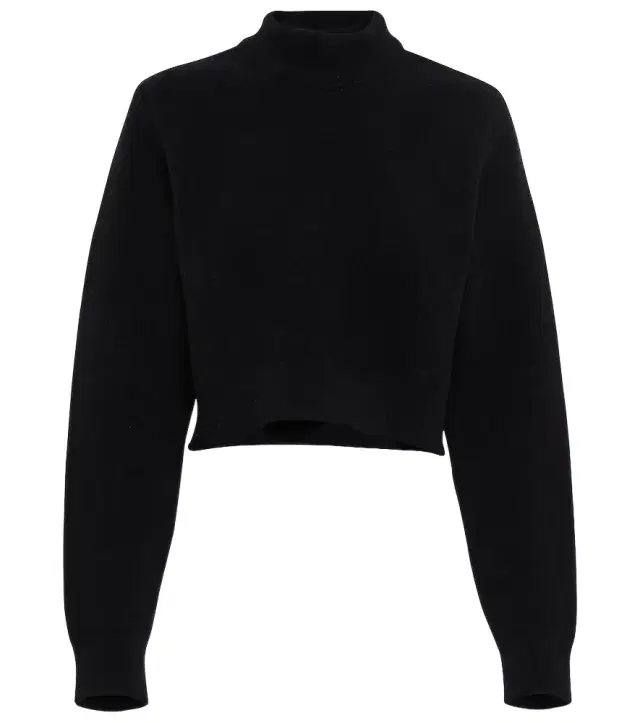 Alaïa Cropped virgin wool turtleneck sweater