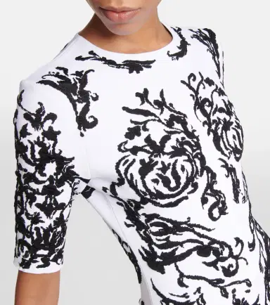 Alaïa Alaïa Printed midi dress | Thumbnail 2 Alaïa Alaïa Printed midi dress | Thumbnail 2
