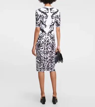 Alaïa Alaïa Printed midi dress | Thumbnail 3 Alaïa Alaïa Printed midi dress | Thumbnail 3