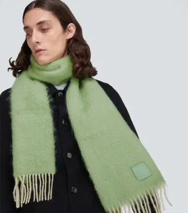 Loewe Anagram mohair and wool-blend scarf | Thumbnail 2
