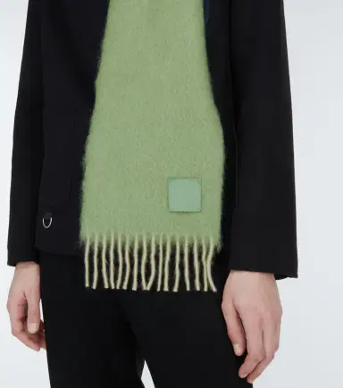 Loewe Anagram mohair and wool-blend scarf | Thumbnail 4