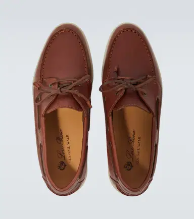 Loro Piana Sea-Sail Walk leather loafers | Thumbnail 3
