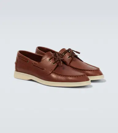Loro Piana Sea-Sail Walk leather loafers | Thumbnail 4