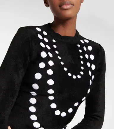 Alaïa Alaïa Jacquard wool-blend minidress | Thumbnail 4 Alaïa Alaïa Jacquard wool-blend minidress | Thumbnail 4