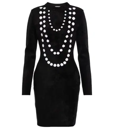 Alaïa Alaïa Jacquard wool-blend minidress | Thumbnail 1 Alaïa Alaïa Jacquard wool-blend minidress | Thumbnail 1