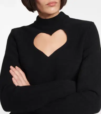 Alaïa Alaïa Keyhole virgin wool cropped sweater | Thumbnail 4 Alaïa Alaïa Keyhole virgin wool cropped sweater | Thumbnail 4