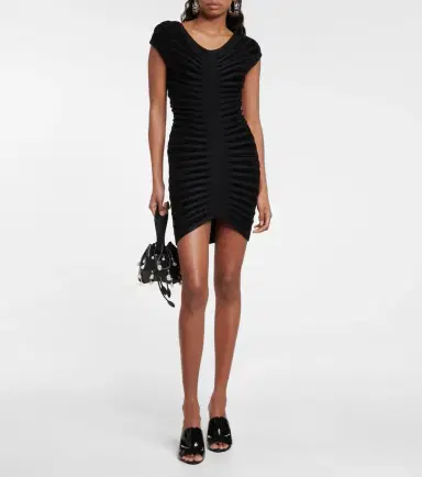Alaïa Alaïa Off-shoulder minidress | Thumbnail 3