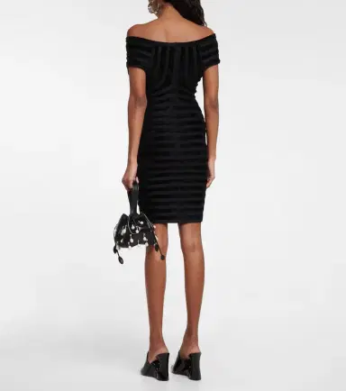 Alaïa Alaïa Off-shoulder minidress | Thumbnail 4