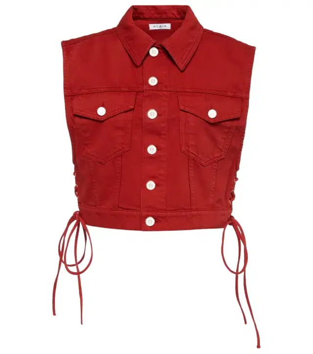 Alaia Alaïa Eyelet cotton vest