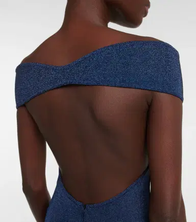Alaïa Alaïa Off-shoulder wool-blend Lurex gown | Thumbnail 2 Alaïa Alaïa Off-shoulder wool-blend Lurex gown | Thumbnail 2