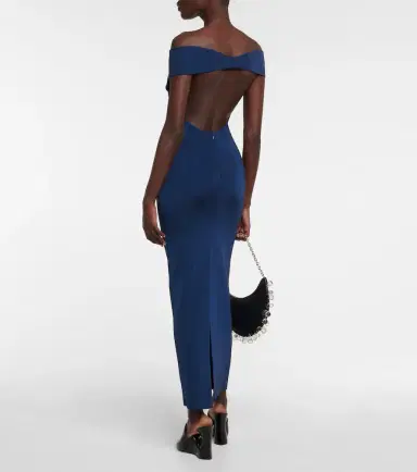 Alaïa Alaïa Off-shoulder wool-blend Lurex gown | Thumbnail 3 Alaïa Alaïa Off-shoulder wool-blend Lurex gown | Thumbnail 3
