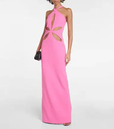 Mônot Mônot Cutout halterneck gown | Thumbnail 5