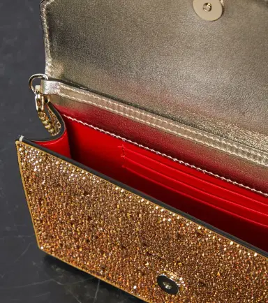 Christian Louboutin Loubi54 Small embellished leather clutch | Thumbnail 2