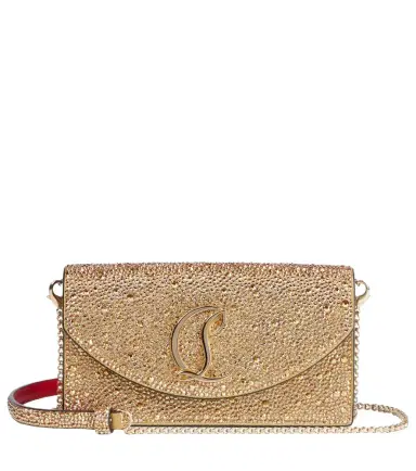 Christian Louboutin Loubi54 Small embellished leather clutch | Thumbnail 1