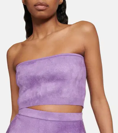 Alaïa Alaïa Velvet bandeau top | Thumbnail 3