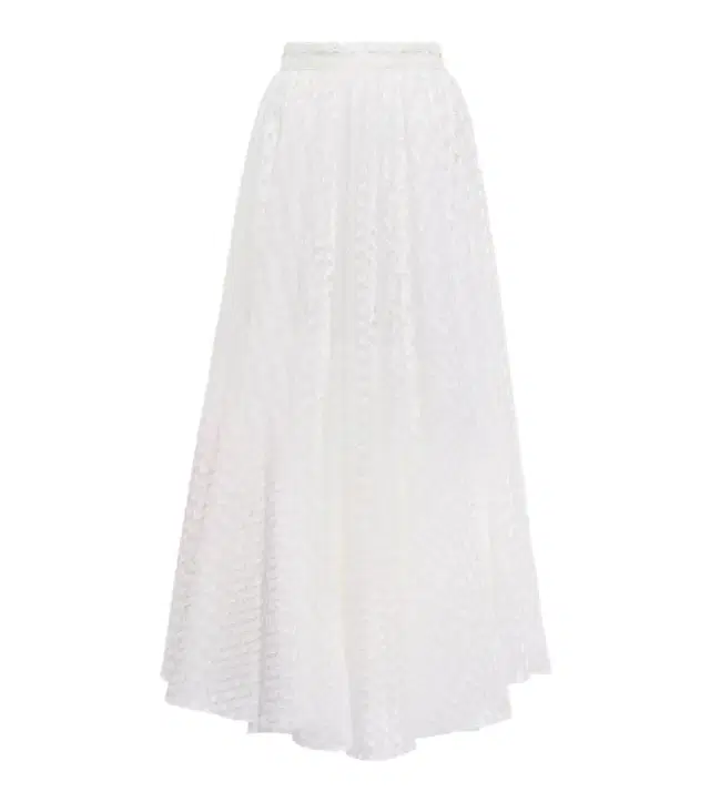 Giambattista Valli Macramé midi skirt