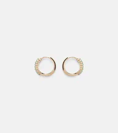 Mateo 14kt gold earrings with emeralds | Thumbnail 2
