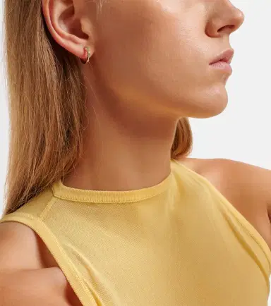 Mateo 14kt gold earrings with emeralds | Thumbnail 3