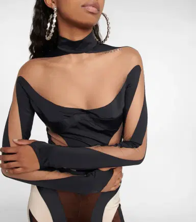 Mugler Paneled bodysuit | Thumbnail 6 Mugler Paneled bodysuit | Thumbnail 6