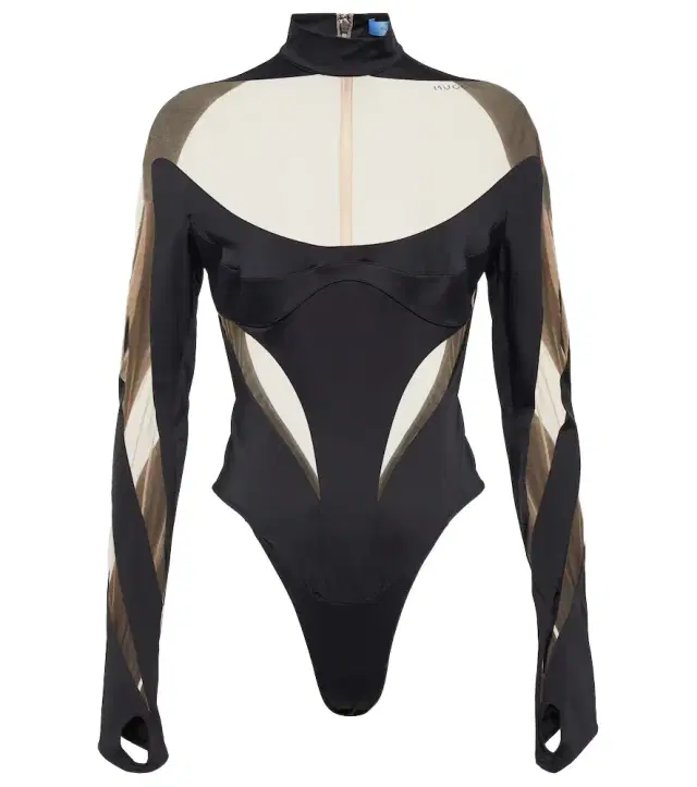 Mugler Paneled bodysuit