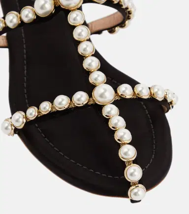 Giambattista Valli Maharani faux pearl-embellished sandals | Thumbnail 2 Giambattista Valli Maharani faux pearl-embellished sandals | Thumbnail 2