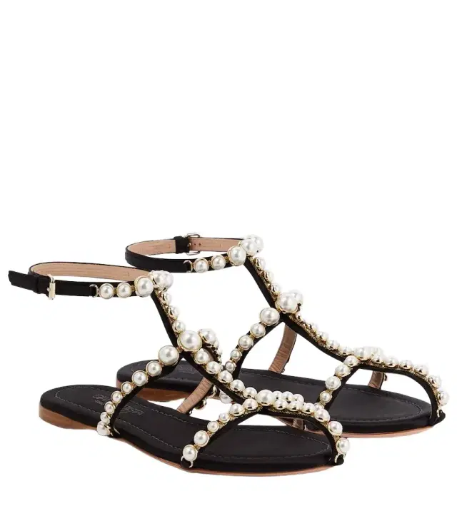 Giambattista Valli Maharani faux pearl-embellished sandals