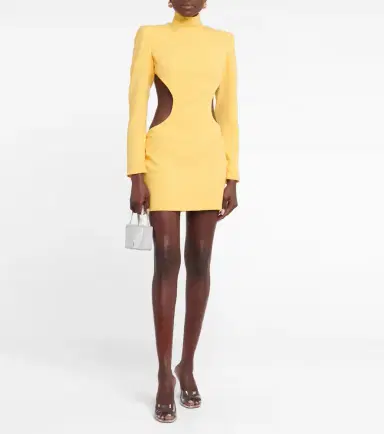 Mônot Mônot Cutout crêpe minidress | Thumbnail 3