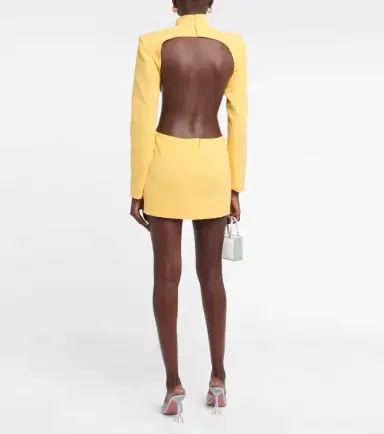 Mônot Mônot Cutout crêpe minidress | Thumbnail 4
