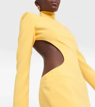 Mônot Mônot Cutout crêpe minidress | Thumbnail 5