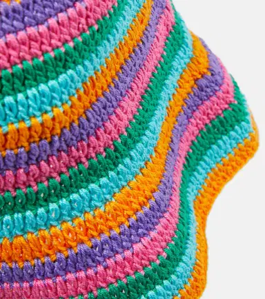 Anna Kosturova Striped crochet bucket hat | Thumbnail 3
