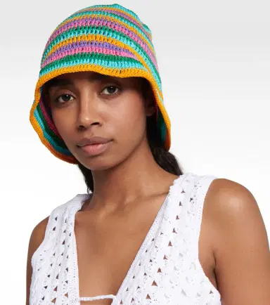 Anna Kosturova Striped crochet bucket hat | Thumbnail 5