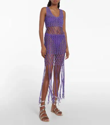 Anna Kosturova Crochet minidress | Thumbnail 3