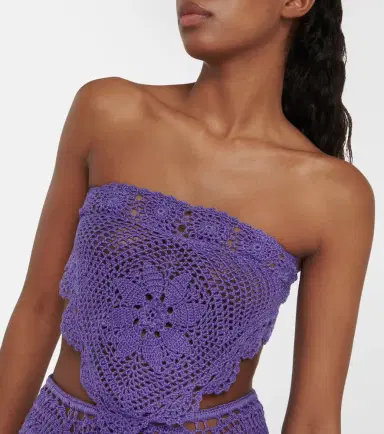 Anna Kosturova Triangular crochet top | Thumbnail 3