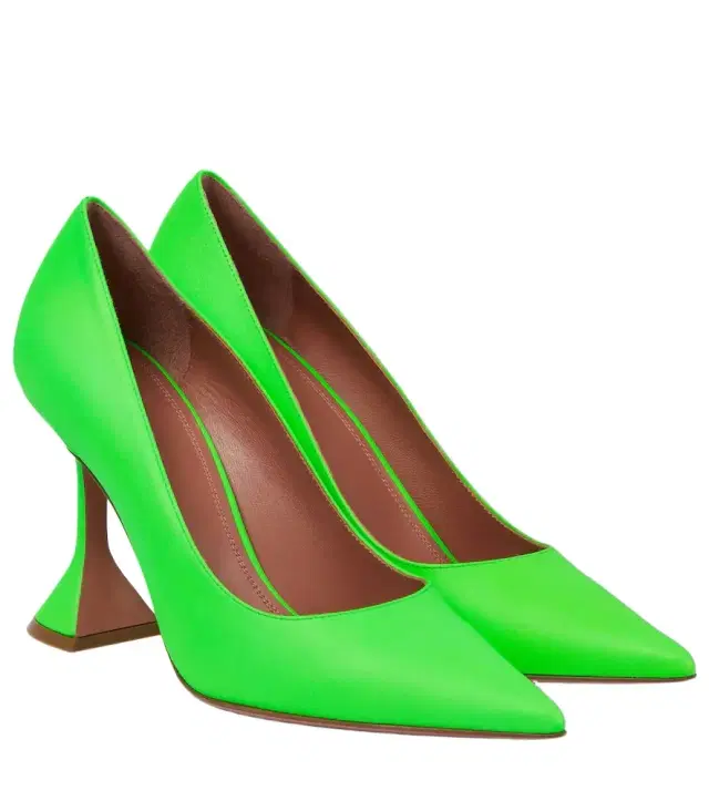 Amina Muaddi Ami leather pumps