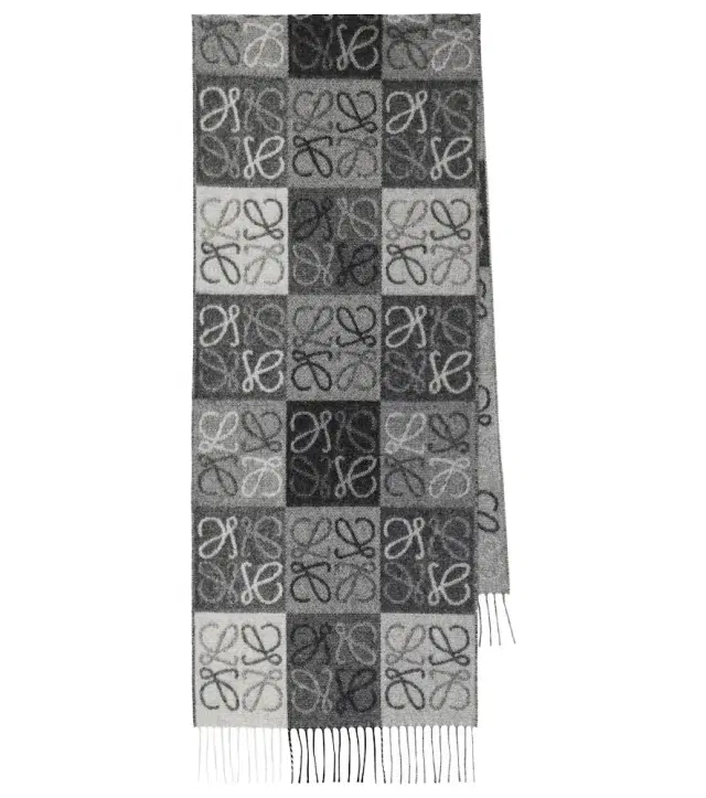 Anagram wool and cashmere scarf