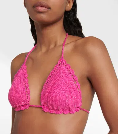 Anna Kosturova Exclusive to Mytheresa - Crochet bikini top | Thumbnail 2