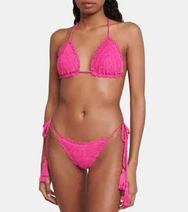 Anna Kosturova Exclusive to Mytheresa - Crochet bikini top | Thumbnail 4