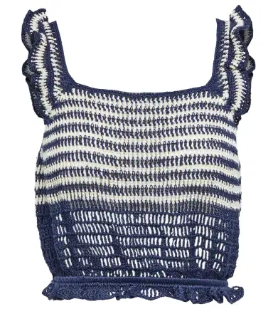 Anna Kosturova Striped crochet top | Thumbnail 1