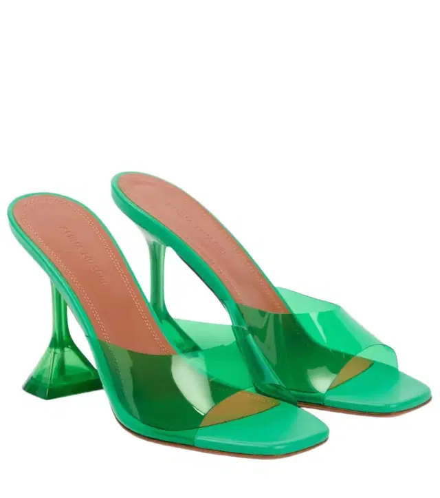 Amina Muaddi Lupita PVC sandals