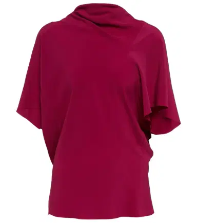 Rick Owens Asymmetrical silk-blend top | Thumbnail 1