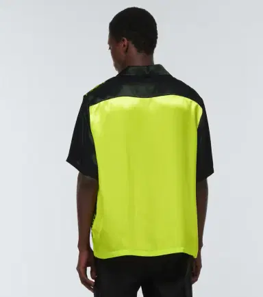 Versace Printed satin bowling shirt | Thumbnail 4