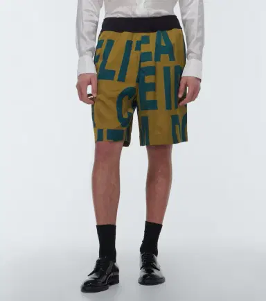 Dries Van Noten Printed mid-rise jersey shorts | Thumbnail 2