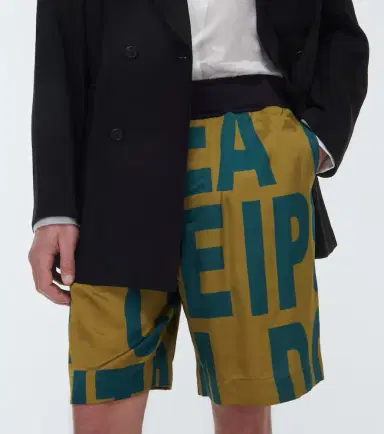 Dries Van Noten Printed mid-rise jersey shorts | Thumbnail 4