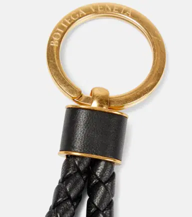 Bottega Veneta Intreccio leather keyring | Thumbnail 3